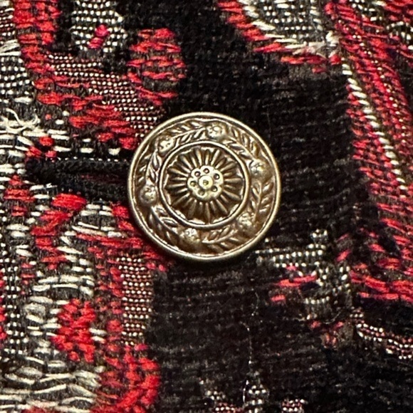 Chico's Multicolor Floral Paisley Tapestry Jacket Button Up Womens Sz 1 (M/8) - Picture 9 of 15